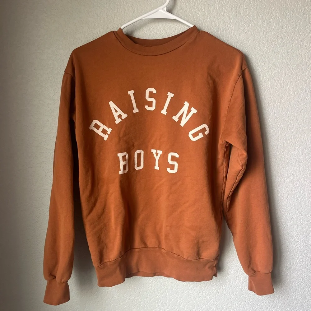 Raising Boys Rust Orange Sweater - Picture 1 of 3
